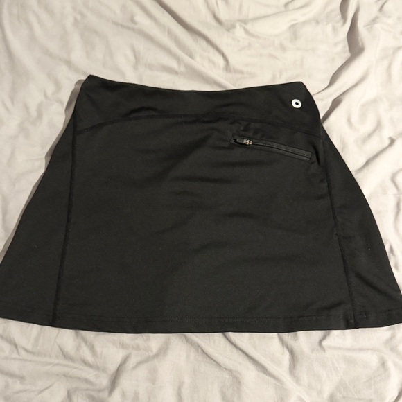 Black Athletic Mini Skort - Picture 2 of 7